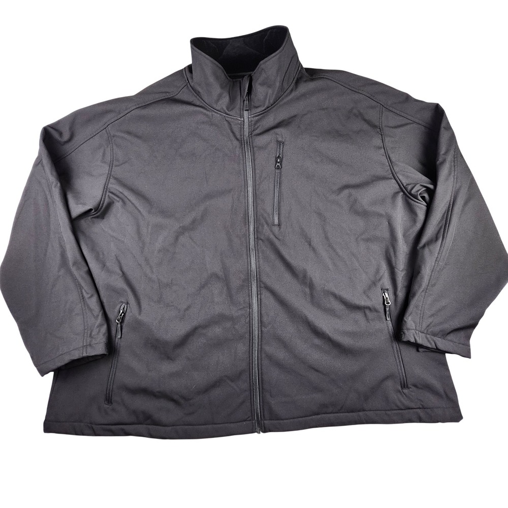 Pulse Softshell Jacket Mens 4XL Black Waterproof Windproof Fleece Lined Outdoors